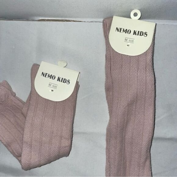 Nemo Kids Socks Toddler Knee High Boot Ribbed Knit Tights Socks Uniform Pull on - Picture 2 of 7